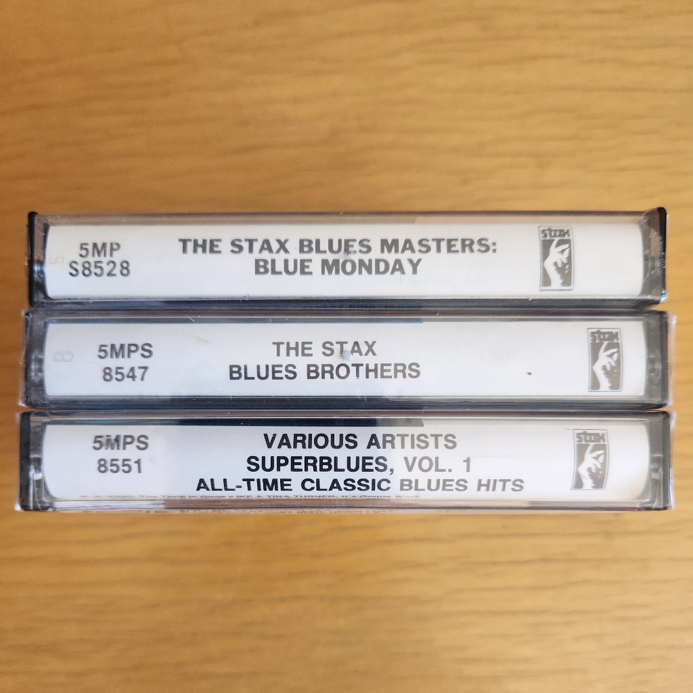Stax Blues Masters, Stax Blues Brothers, Stax Superblues - 80s Tapes (Lot of 3)